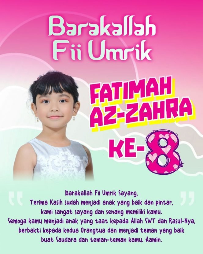
					Putri Bupati Kabupaten Tana Tidung, Fatimah Az-Zahra 