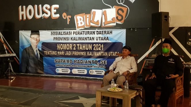 
					Anggota DPRD Provinsi Kaltara Supa'ad Hadianto gelar Sosperda Nomor 2 Tahun 2021 tentang Hari Jadi Provinsi Kaltara. Foto : Fokusborneo.com 