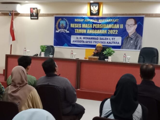 
					Serap aspirasi masyarakat reses masa persidangan II Tahun Anggaran 2022 Anggota DPRD Provinsi Kaltara, Ir. H M.Saleh, Jum'at (03/6)