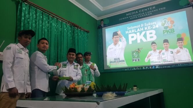 
					Perayaan harlah ke 24 PKB di Sekretariat DPC PKB Kota Tarakan. Foto : Fokusborneo.com