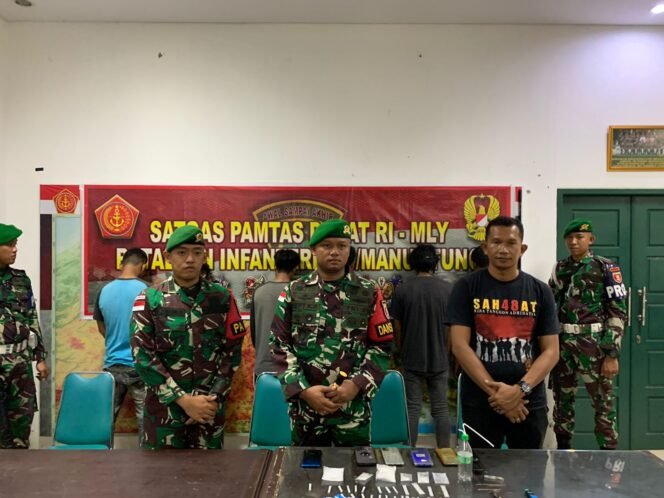 
					Satgas Pamtas Yonif 621/Manuntung Gagalkan Peredaran Narkoba