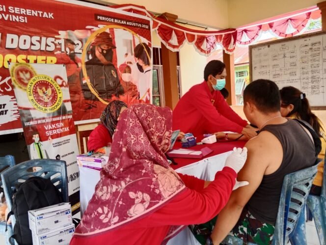 
					Pemdes Tideng Pale bekerjasama dengan Dinkes dan Binda Kaltara menggelar vaksin booster bertempat di Pendopo Desa Tideng Pale Timur, Rabu (31/8)