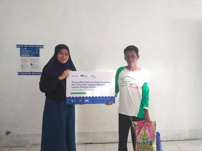 
					Aruna melalui Yayasan Maritim bersama Astra Beri Sembako untuk Nelayan Aruna di Kalimantan dan Papua