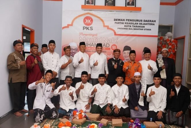 
					DPD PKS Kota Tarakan menggelar peringatan Maulid Nabi Muhammad SAW. Foto : Ist 
