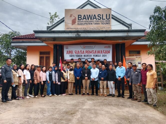 
					Badan Pengawas Pemilu (Bawaslu) Kabupaten Tana Tidung menggelar apel siaga pengawasan 