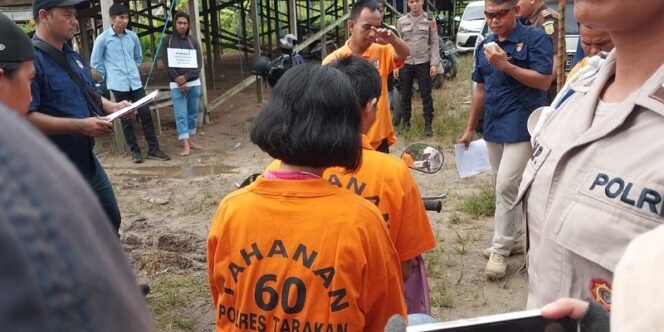 
					Rekontruksi Pembunuhan Arya Gading di Kandang Ayam Juata Permai, foto: fokusborneo.com