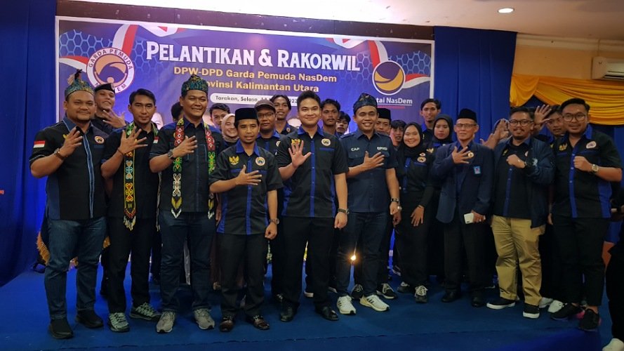 Dilantik, Husnul Jojon Resmi Nahkodai DPW Garda Pemuda Nasdem Kaltara