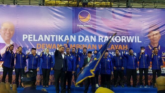 
					Pelantikan Pengurus DPW Partai Nasdem Provinsi Kaltara. Foto : Fokusborneo.com 