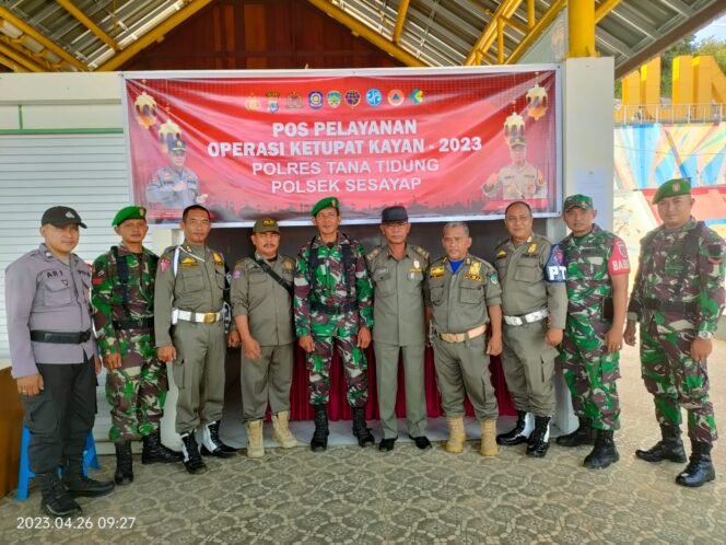 
					Personel Satpol PP Tana Tidung Ikut mengamankan Arus Balik Lebaran 1444H 