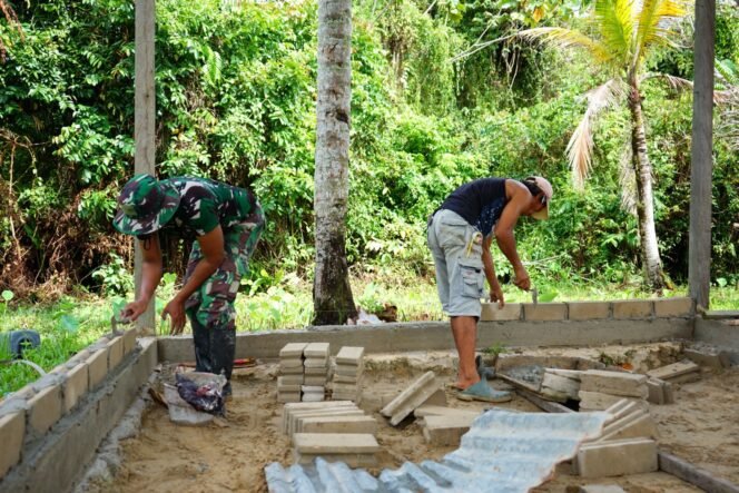 
					Rehab Rumah Warga, Satgas TMMD 116 Kodim 0907/Trk Selalu Mengedepankan Kualitas