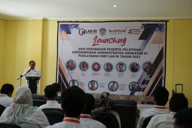 
					Wabup Hendrik Launching Inovasi Aksi Perubahan Peserta Pelatihan Kepemimpinan Administrator