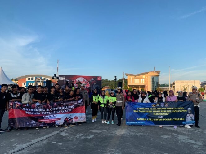 
					Satlantas Polres Tarakan Kampanyekan Keselamatan Berlalulintas dan Sosialisasi Tilang manual