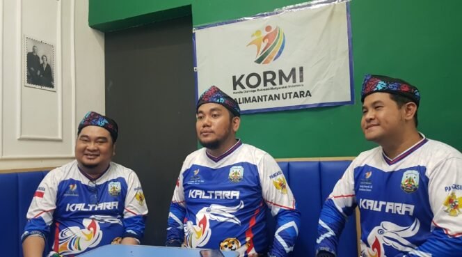 
					Ketua Kontingen KORMI Kaltara Safril, Sekretaris KORMI Kaltara Muklis Ramlan, Bendahara KORMI Kaltara Effendhi Gunardi. Foto : Fokusborneo.com