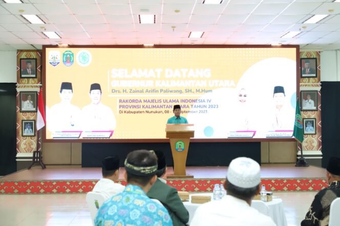 
					RAKORDA MUI : Gubernur Kaltara, Drs H Zainal A Paliwang SH, M.Hum menghadiri Rakorda MUI Wilayah IV Kaltara, Sabtu (9/9).

