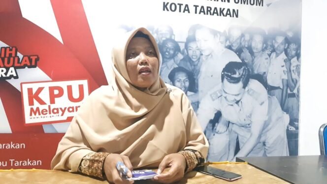 
					Anggota KPU Kota Tarakan Jumaidah. Foto : Fokusborneo.com 