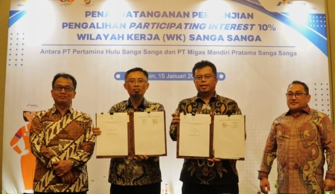 
					PT Pertamina Hulu Sanga Sanga Alihkan 10 Persen Participating Interest WK Sanga Sanga ke BUMD Provinsi Kalimantan Timur