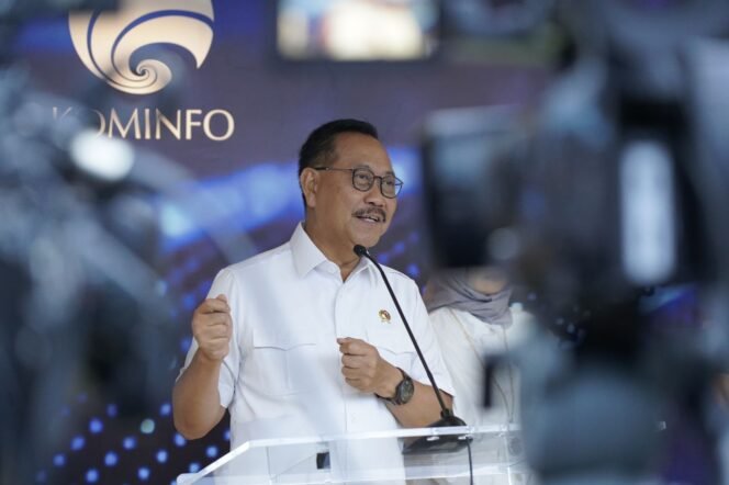
					Kepala Otorita Ibu Kota Negara (OIKN) Bambang Susantono saat memberikan keterangan pers di Forum Merdeka Barat 9 (FMB) di Jakarta, Selasa (30/1/2024). (Janes/InfoPublik)