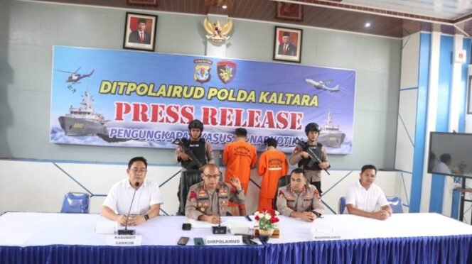 
					Ditpolairud Polda Kaltara melaksanakan press release  terkait pengungkapan kasus narkotika, Rabu (7/2/24).