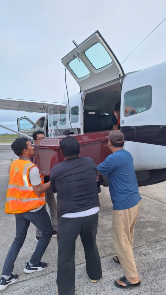 
					Jenazah korban meninggal dunia jatuhnya pesawat Smart Aviation Deny Sobali, Senin (11/3/24) pagi ini di pulang ke keluragannya. Engineer on Board (EOB) Deni, terbangkan ke Nusawiru- PND menggunakan pesawat Smart PK-SNN. 

