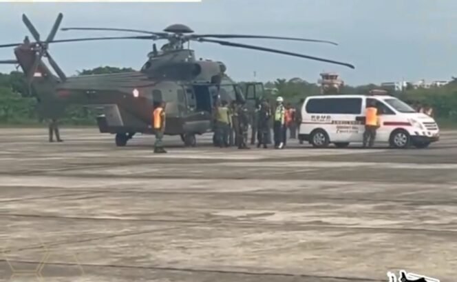 
					Evakuasi Korban Kecelakaan Pesawat Smart Aviation. Foto : Basarnas Tarakan 