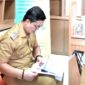 Bupati Tana Tidung, Ibrahim Ali sidak hari pertama kerja pasca Hari  Raya 1445 H/2024 di lingkungan OPD, Selasa (16/4/24)