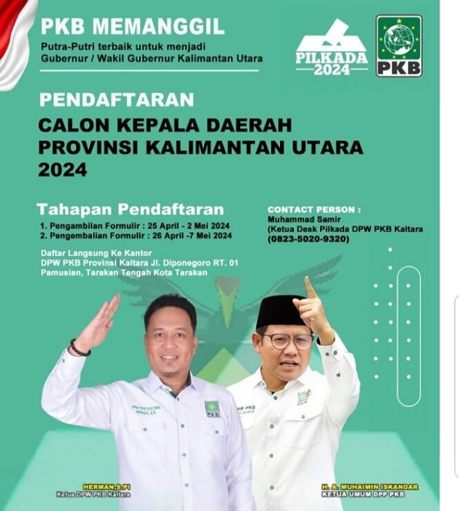 
					PKB Buka Pendaftaran Cakada Kaltara Mulai Hari ini 25 April 2024
