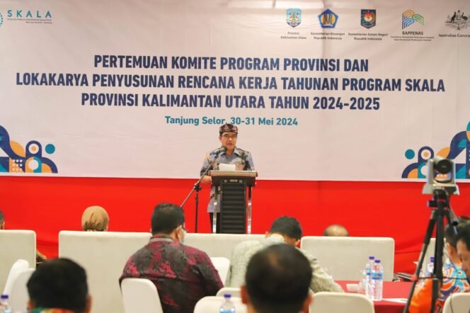 
					LOKAKARYA : Sekprov Kaltara, Dr H Suriansyah, M.AP menghadiri Pertemuan Komite Program Provinsi dan Lokakarya Penyusunan Rencana Kerja Tahunan Program SKALA 2024 â€“ 2025 Kalimantan Utara, di Hotel Luminor, Kamis (30/5/24).
 
