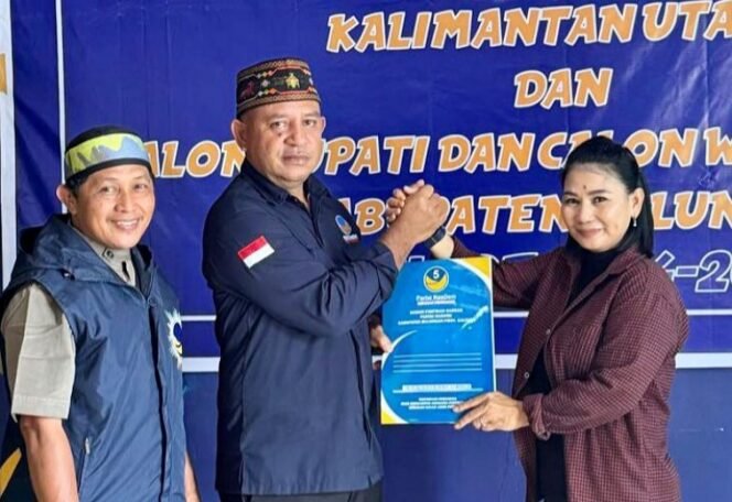 
					Hasan Basri daftar penjaringan cakada Kaltara di Nasdem. Foto : Ist 