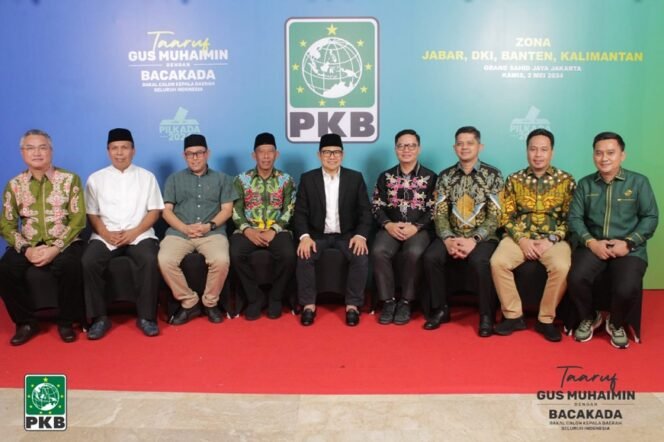 
					Ahmad Usman-Ibnu Saud hadiri taaruf Gus Muhaimin dengan cakada. Foto : Ist 
