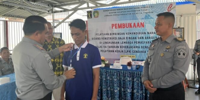 
					Kalapas Sutarno Buka Pelatihan Kontruksi Baja Ringan dan Bangunan Umum untuk Warga Binaan