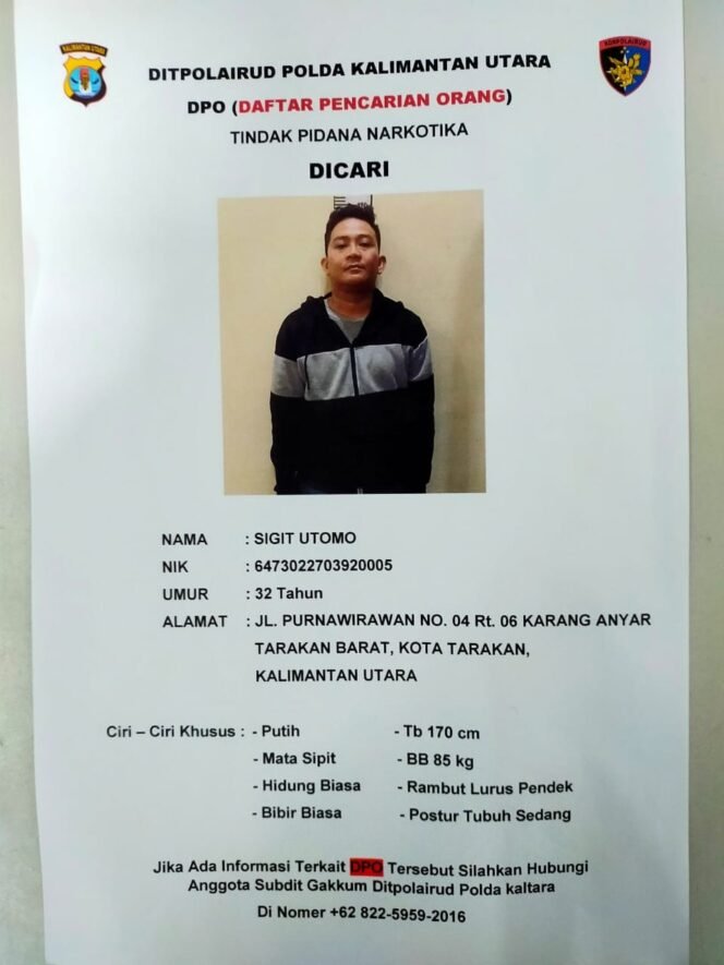 
					Pengakuan Kurir Sabu Jadikan Brigpol Sigit Utomo DPO