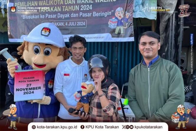 
					KPU Kota Tarakan sosialisasi Pilkada dan PSU Tarakan Tengah. Foto : Ist.