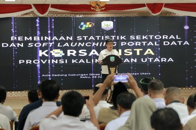 
					INDONESIA EMAS : Plh. Asisten Bidang Perekonomian dan Pembangunan, Burhanuddin,S.Sos., M.Si., menghadiri peluncuran aplikasi Korsa Vista, Rabu (3/7).

