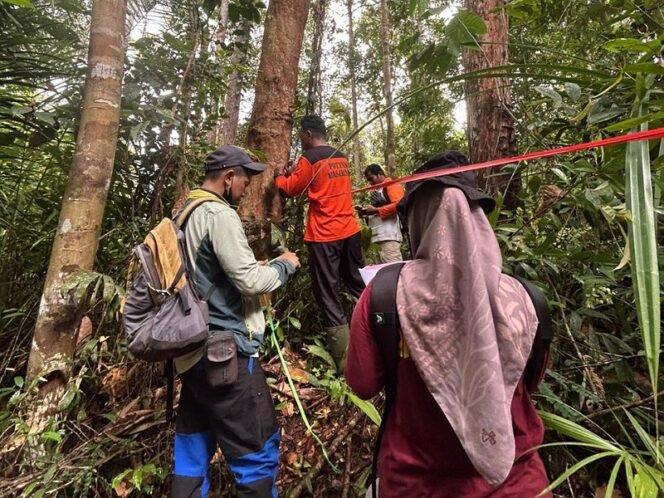 
					KEHATI : Kegiatan identifikasi dan inventarisasi keragaman hayati didalam kawasan lindung Tarakan oleh tim KPH Tarakan, baru-baru ini. Foto: KPH Tarakan