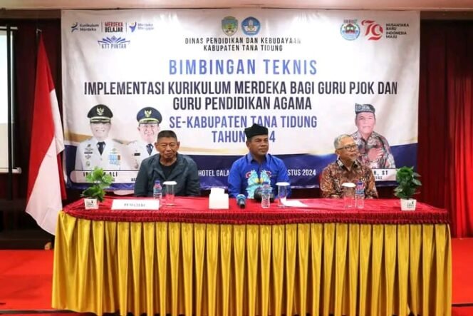 
					Plt Kadis Pendidikan Tana Tidung, Membuka Kegiatan Bimtek Implementasi Kurikulum Merdeka Guru Olahraga dan Agama 