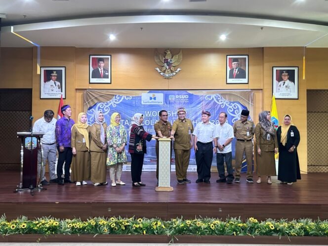 
					INTEGRASI : Soft launching E-BLUD dengan ATKP Bankaltimtara oleh Sekprov Kaltara, H. Suriansyah didampingi Plt Direktur RSUD Budy Aziz, serta Pemimpin Kantor Cabang Tarakan, Kalsum di Ruang Hall A RSUD dr. H Jusuf SK, Selasa (13/8/2024).

