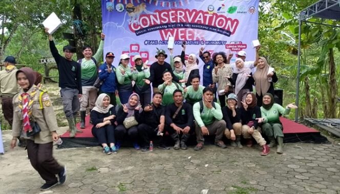 
					KEMERDEKAAN DAN KONSERVASI : Event Conservation Week KPH Tarakan 2024 yang digelar di Ekowisata Gunung Selatan pada Kamis (22/8) pagi. Foto: KPH Tarakan 
