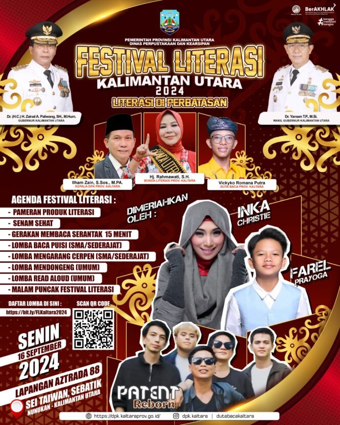 
					Festival Literasi Kaltara Digelar di Sebatik, Ada Farel Prayoga hingga Penyanyi Inka Christie