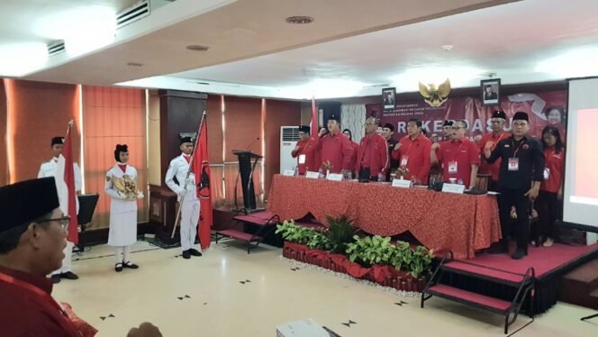 
					DPD PDIP Provinsi Kaltara gelar rakerdasus jelang pilkada. Foto : Fokusborneo.com 