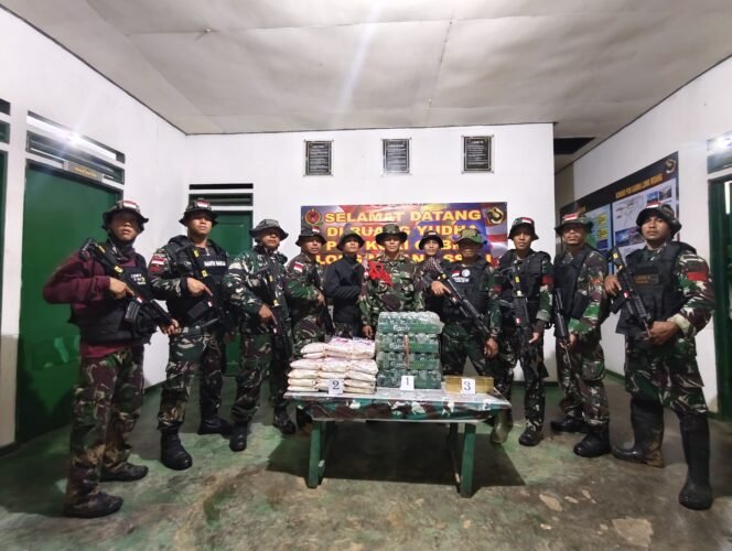 
					Pos Gabma Long midang Satgas Yonzipur 8 kembali berhasil menggagalkan penyelundupan barang ilegal di daerah krayan Pos Gabma Longmidang yang berbatasan langsung dengan Malaysia.(Selasa,15/10/2024)
 
