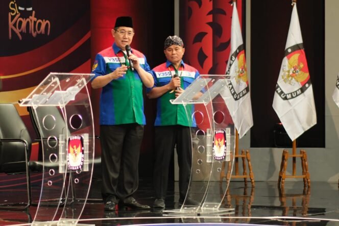 
					Debat Kedua, YESS Tegaskan Pembangunan Manusia Berbasis RT

JAKARTA - Calon gubernur dan wakil gubernur Kalimantan Utara (Kaltara) nomor urut 3, Dr. Yansen TP, M.Si, - Mayjen TNI Purn. Suratno, S.I.P, M.I.Pol, (YESS) 