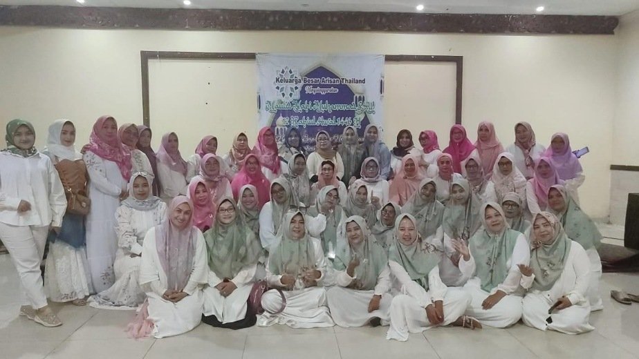 Perkuat Ukhuwah Islamiyah, Keluarga Besar Arisan Thailand Gelar Peringatan Maulid Nabi Muhammad SAW