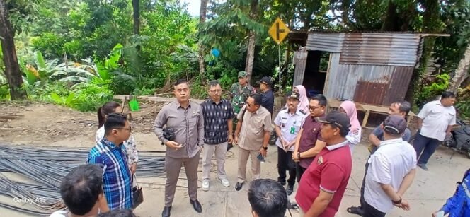 
					Komisi 3 DPRD Kota Tarakan tinjau pembangunan siring dan akses jalan di RT 7 Mamburungan Timur. Foto : Ist 