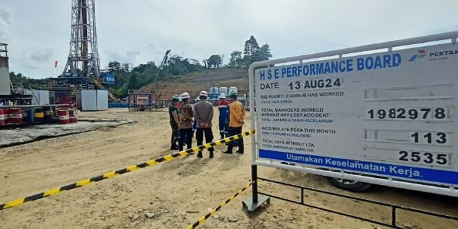 
					Kegiatan Tajak Sumur PAM-SE1 dan PAM-SE2 oleh Pertamina EP Tarakan Field di Strukur Pamusian. foto: ari/fokusborneo.com