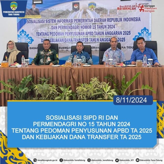 
					Pjs Bupati Tana Tidung Membuka Sosialisasi Permendagri No 15 Tentang Rencana Kebijakan Dana Transfer