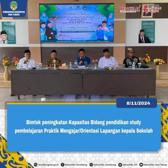 
					Tingkatkan Generasi Unggul, Kepala Sekolah se-Kabupaten Tana Tidung Gelar Bimtek di Malang