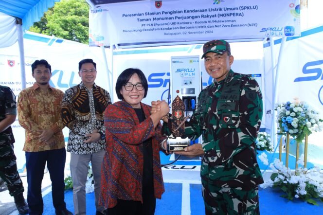 
					Sinergi Perkuat Ekosistem EV di Daerah Penyangga IKN, PLN dan Kodam VI/Mulawarman Hadirkan SPKLU di Taman Monpera Balikpapan