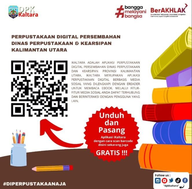 
					Flyer Perpustakaan Digital iKaltara

