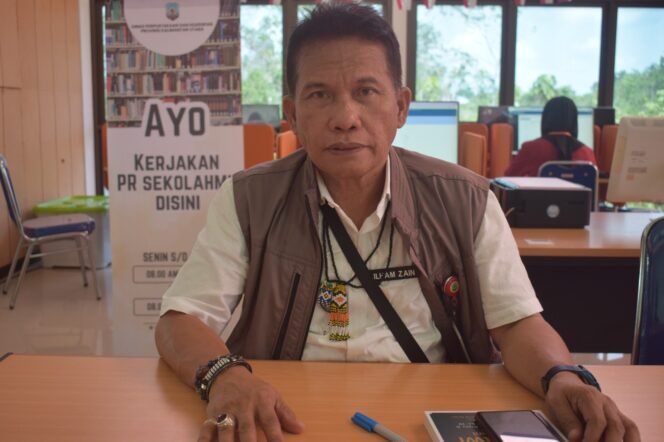 
					Kepala Dinas Perpustakaan dan Kearsipan (DPK) Provinsi Kaltara, Ilham Zain