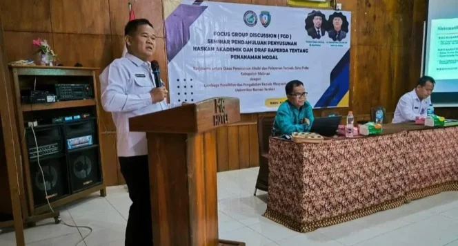 
					Sekda Malinau Dr. Ernes Silvanus, S.Pi., M.M., M.H menekankan pentingnya kehati-hatian dalam penyusunan Rancangan Peraturan Daerah (Raperda) tentang Penanaman Modal.
